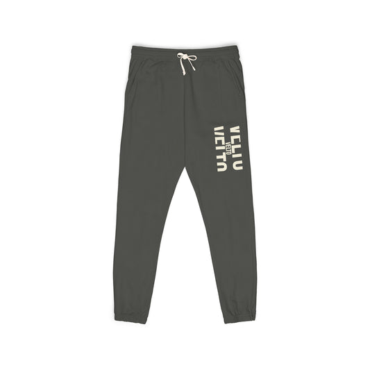 Garment-Dyed Fleece Sweatpants — "VELTO" Collection
