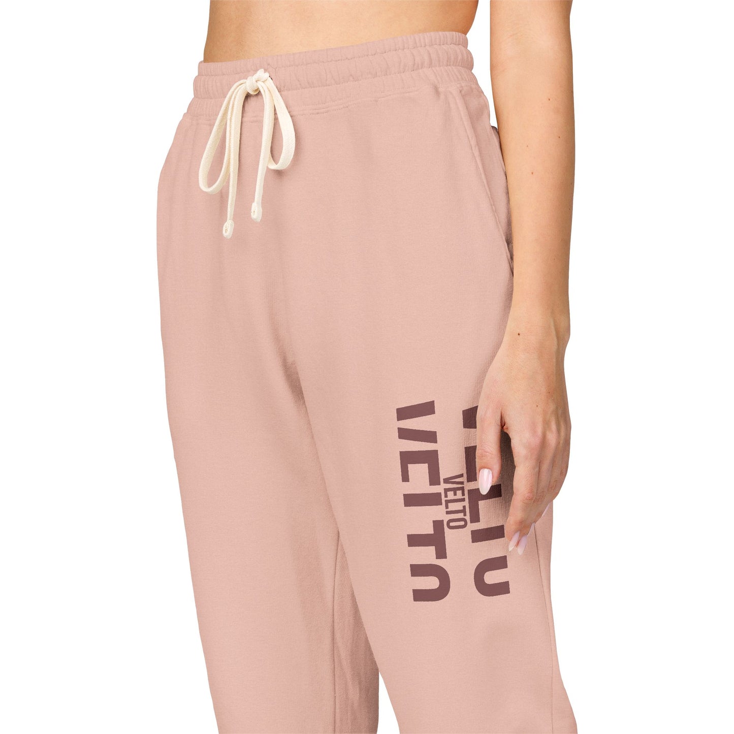 Garment-Dyed Fleece Sweatpants — "VELTO" Collection