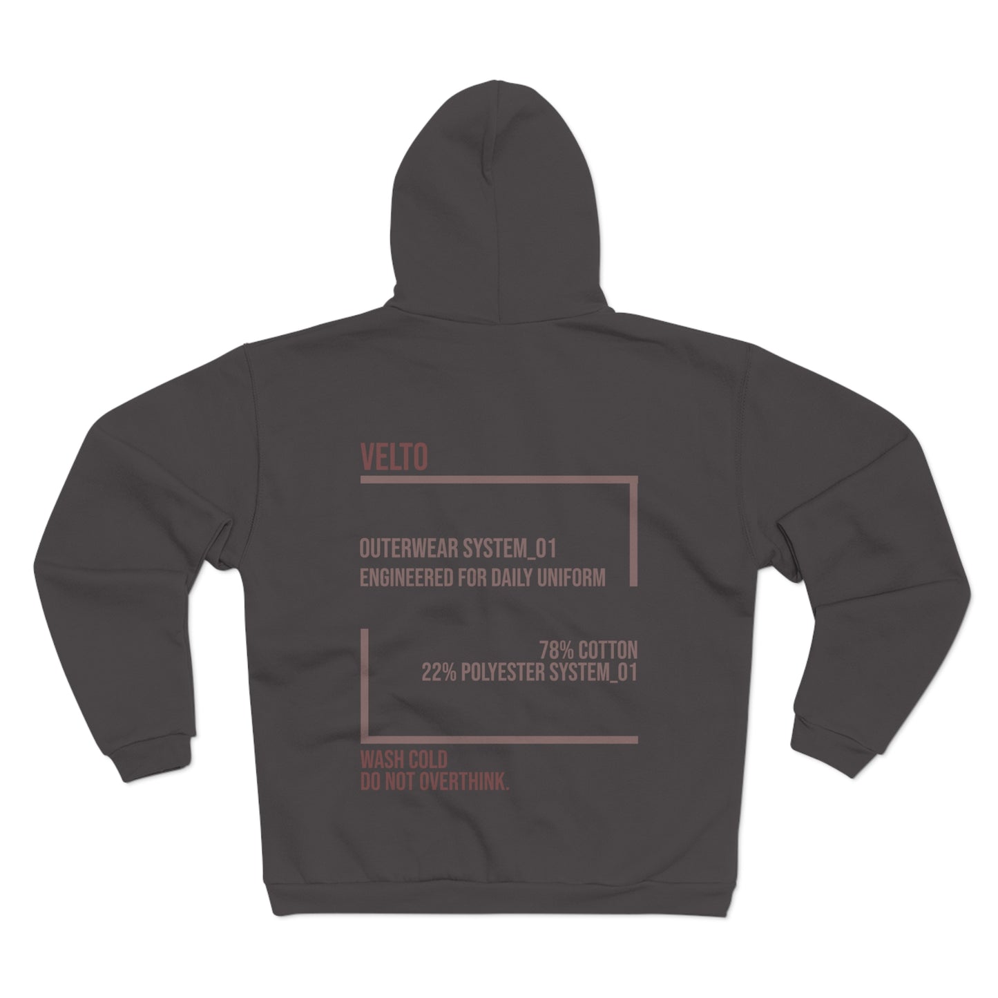 Velto Portrait Zip Hoodie — "OUTWEAR SYSTEM_01"