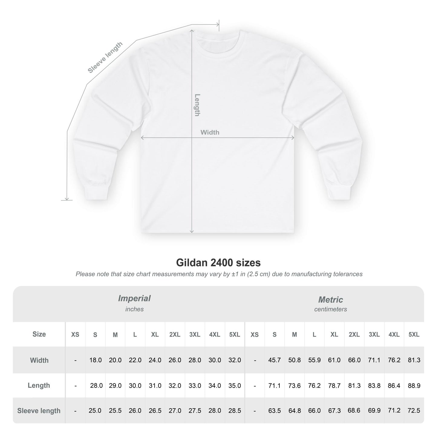 Long Sleeve Tee — "No Destination Just Motion"