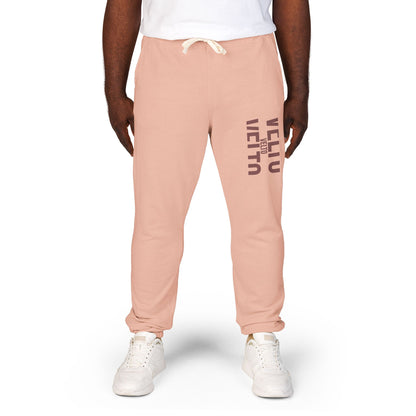 Garment-Dyed Fleece Sweatpants — "VELTO" Collection