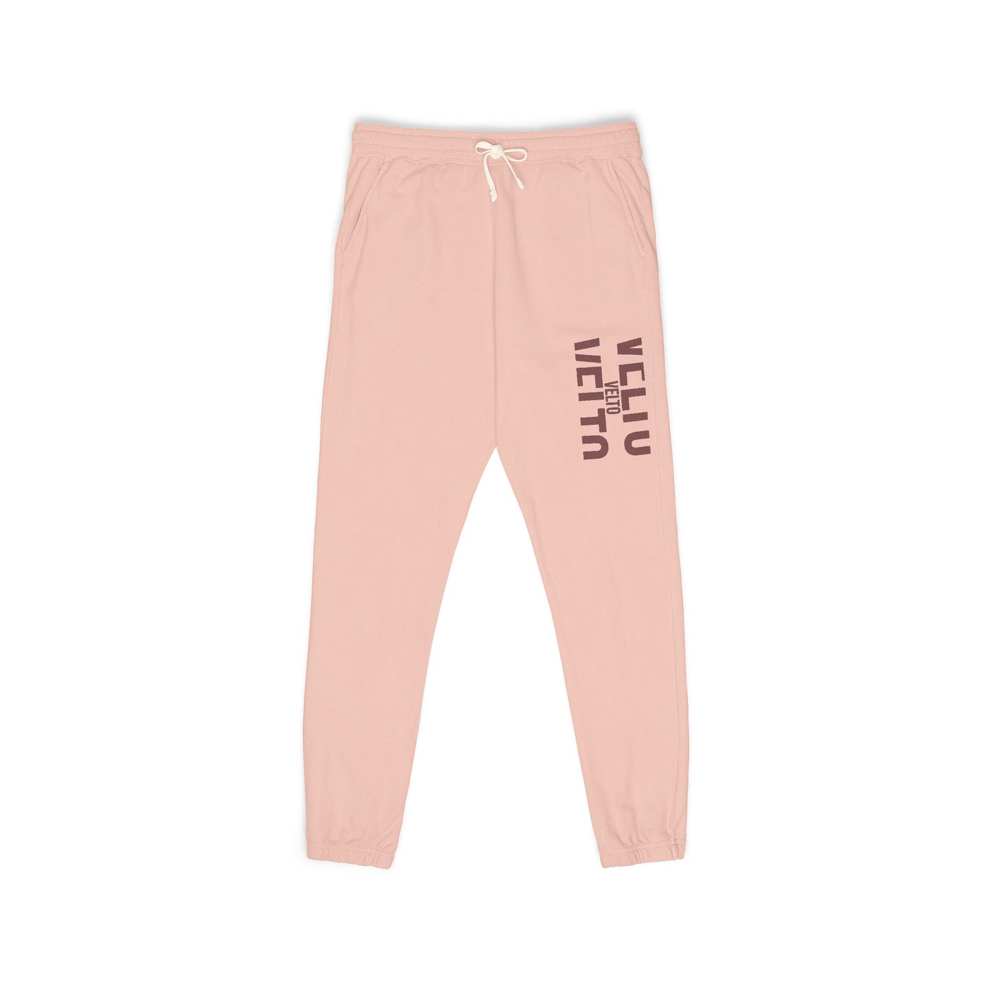 Garment-Dyed Fleece Sweatpants — "VELTO" Collection