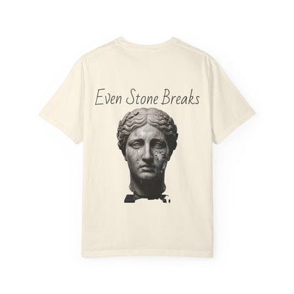Even Stone Breaks T-Shirt — Vintage Bust Graphic Tee