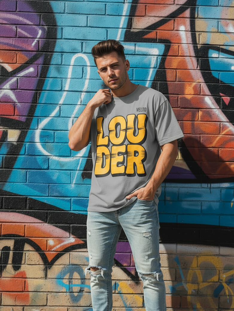 VELTO LOUDER Tee – Variation